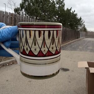 Deruta Italy Hand Painted Mug Sberna Italian Pottery Coffee Cup